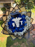 Graduation Blue Rose Bouquet